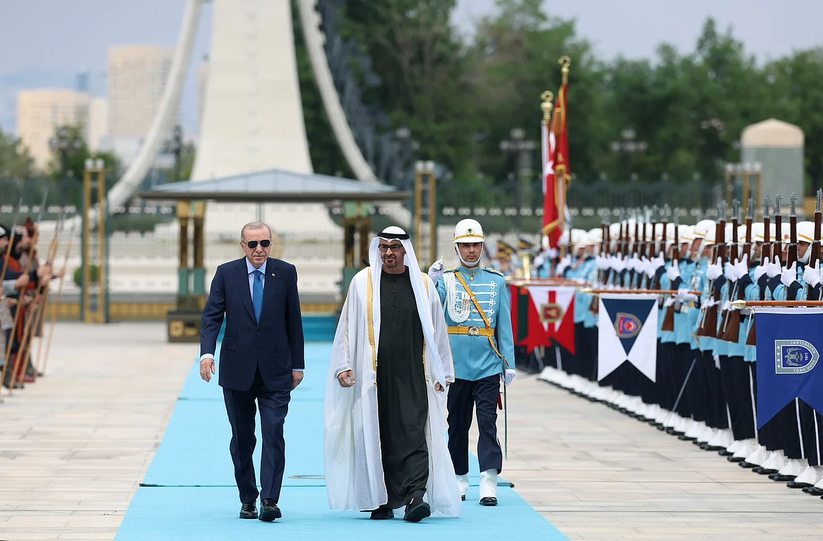 UAE President Reaches Ankara On State Visit, Received By Turkish President UAE President Reaches Ankara On State Visit, Received By Turkish President