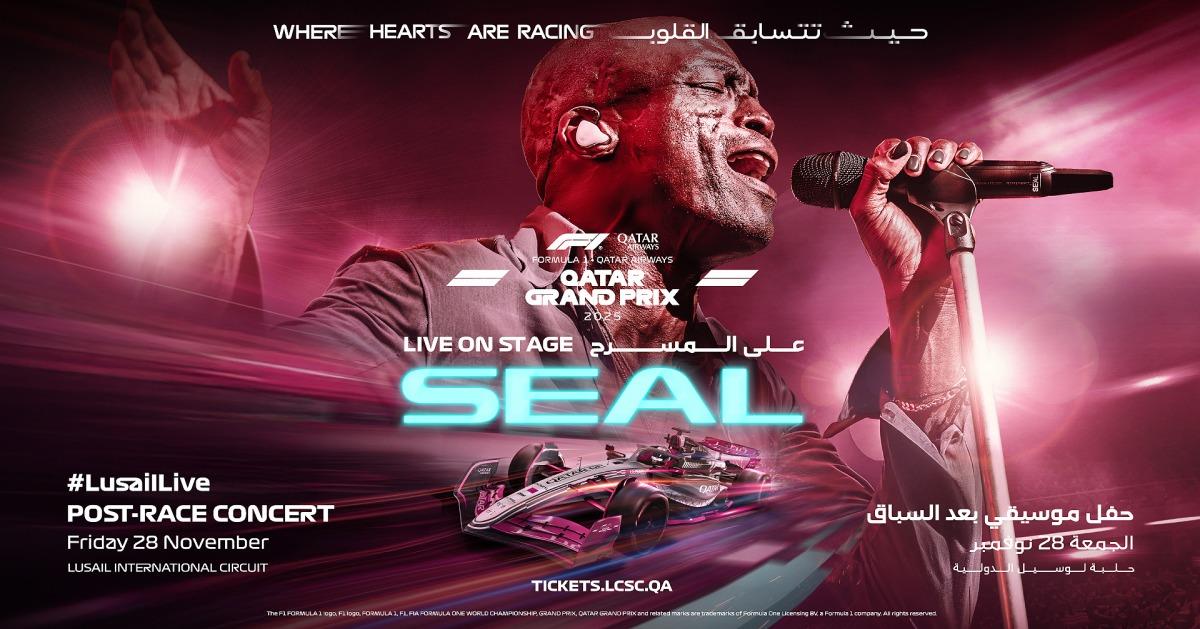 International Icon Seal To Perform At The Formula 1 Qatar Airways Qatar Grand Prix 2025 International Icon Seal To Perform At The Formula 1 Qatar Airways Qatar Grand Prix 2025