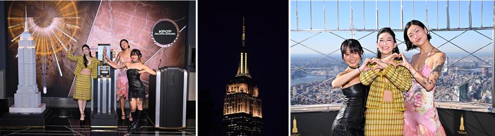 يكشف مبنى Empire State Building عن عرض موسيقي مذهل لـ KPOP DEMON HUNTERS وزيارة فريق التمثيل، بالشراكة مع Netflix وCAPE USA وiheartmedia