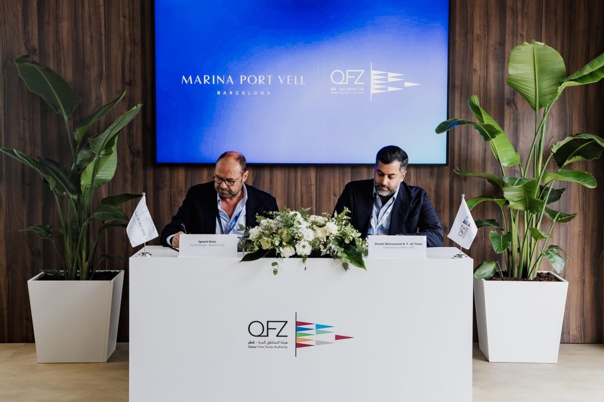 QFZ Signs Strategic Mou With Marina Port Vell Barcelona QFZ Signs Strategic Mou With Marina Port Vell Barcelona