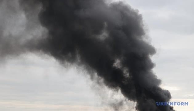 Russian Forces Shell Industrial Area In Kramatorsk Russian Forces Shell Industrial Area In Kramatorsk
