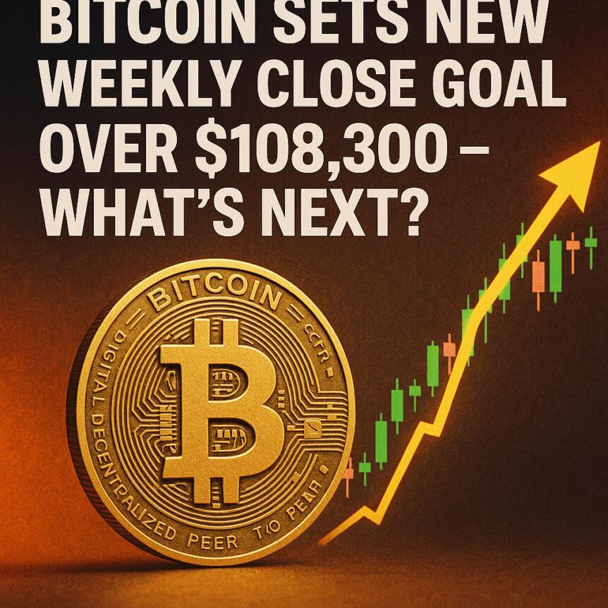 Bitcoin Sets New Weekly Close Goal Over $108,300 What's Next?