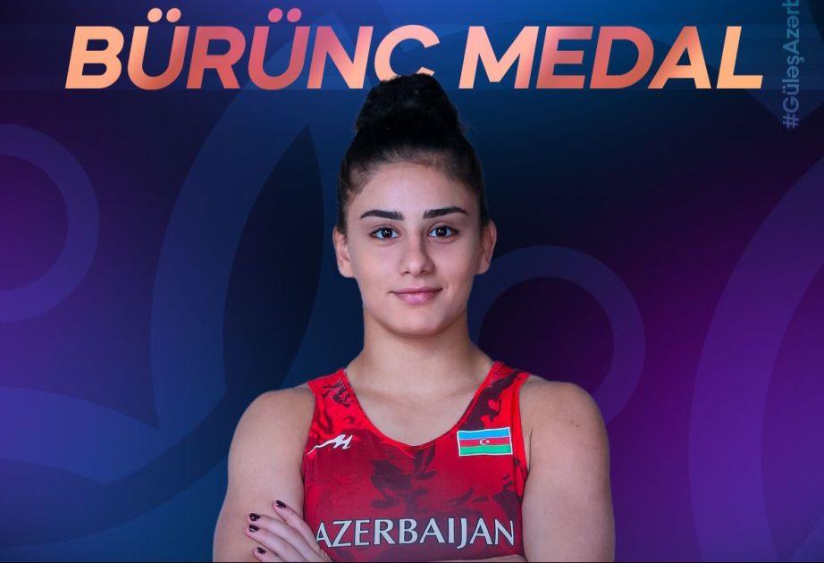 Azerbaijan's Female Wrestler Wins Bronze At World Championship Azerbaijan's Female Wrestler Wins Bronze At World Championship
