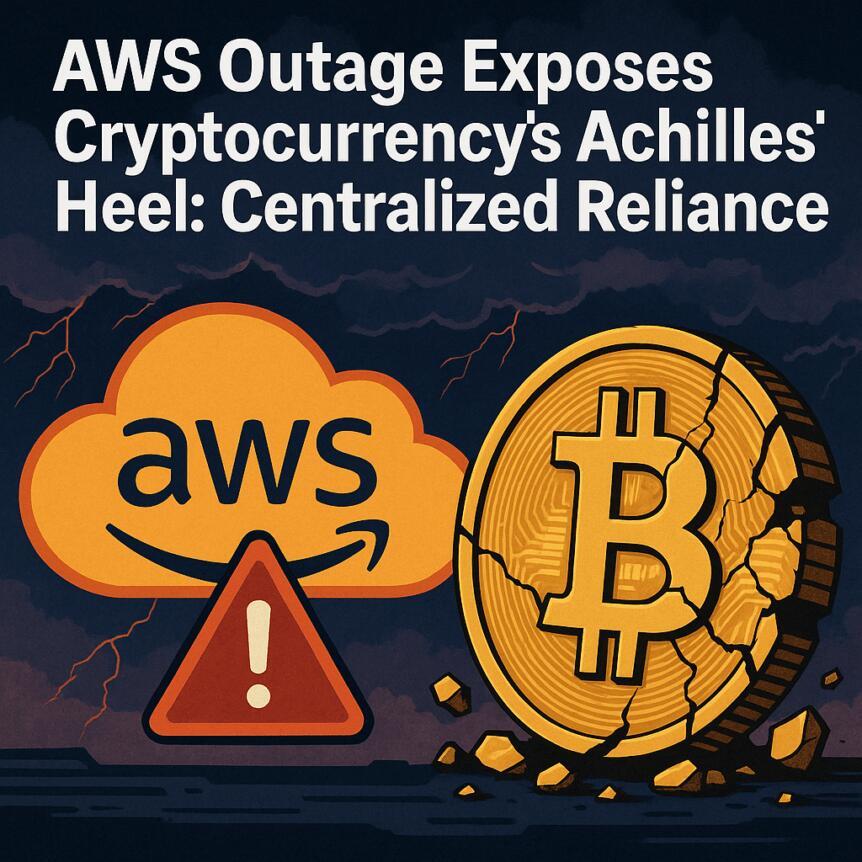 AWS Outage Exposes Cryptocurrency's Achilles' Heel: Centralized Reliance AWS Outage Exposes Cryptocurrency's Achilles' Heel: Centralized Reliance