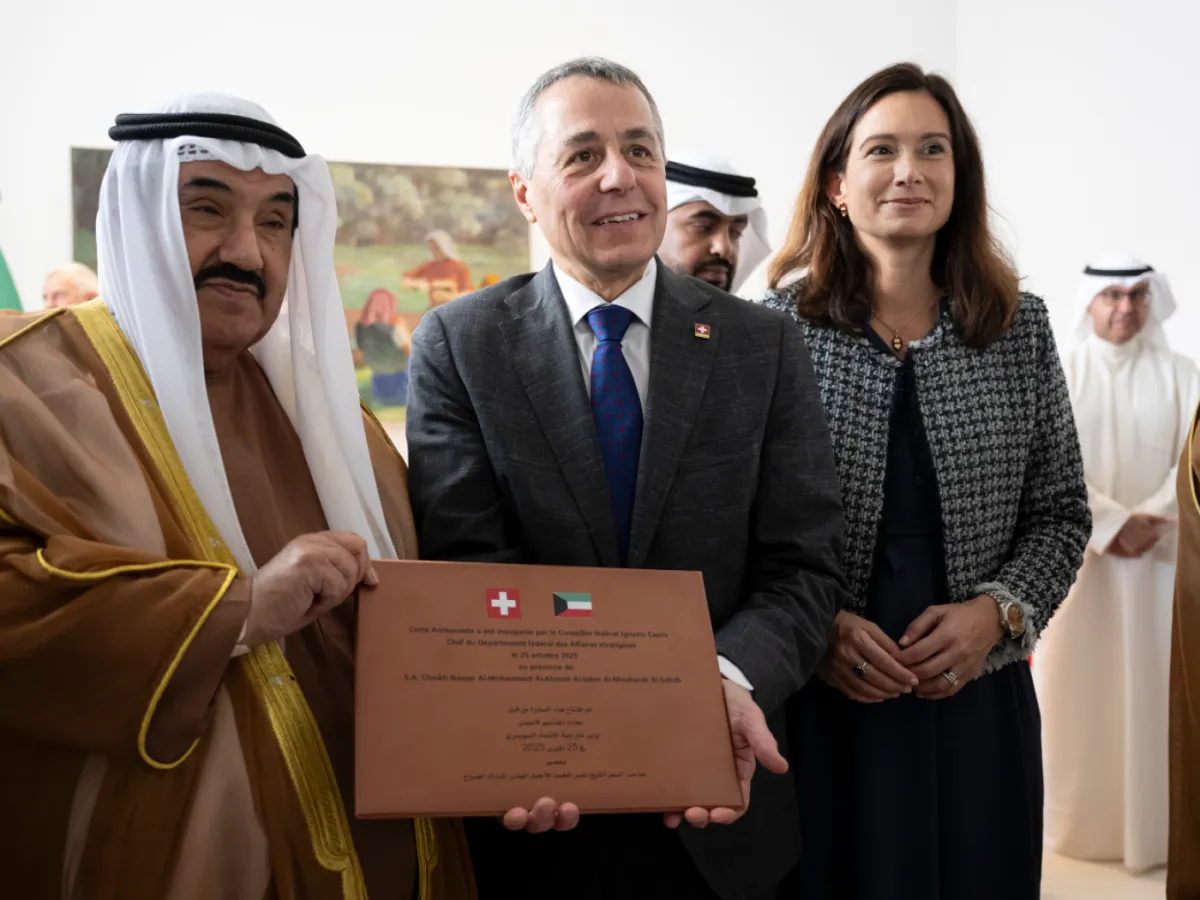 Swiss Top Diplomat Ignazio Cassis Inaugurates Embassy In Kuwait Swiss Top Diplomat Ignazio Cassis Inaugurates Embassy In Kuwait