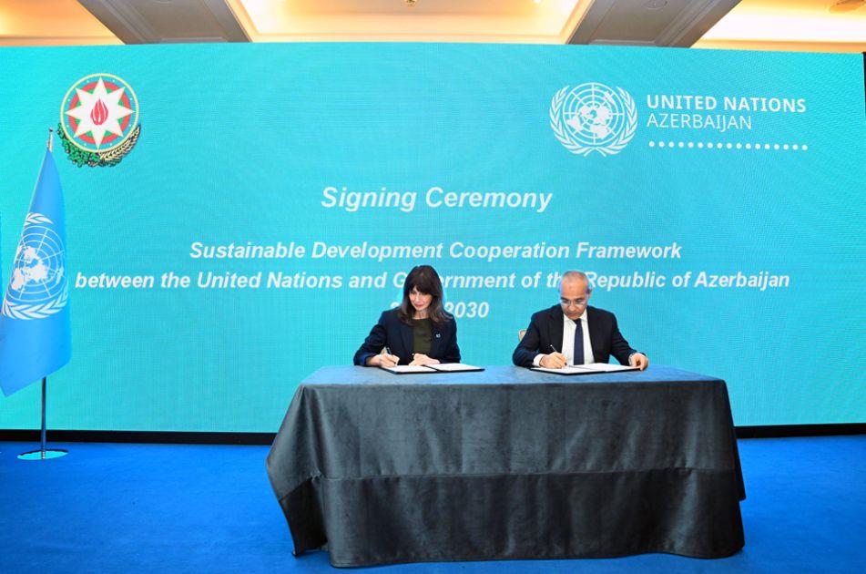 Azerbaijan, UN Sign New Cooperation Framework To Advance Sustainable Development Goals Azerbaijan, UN Sign New Cooperation Framework To Advance Sustainable Development Goals