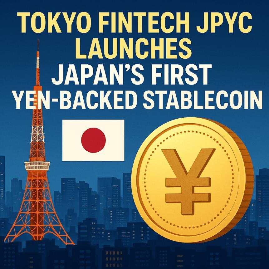 Tokyo Fintech JPYC Launches Japan's First Yen-Backed Stablecoin Tokyo Fintech JPYC Launches Japan's First Yen-Backed Stablecoin
