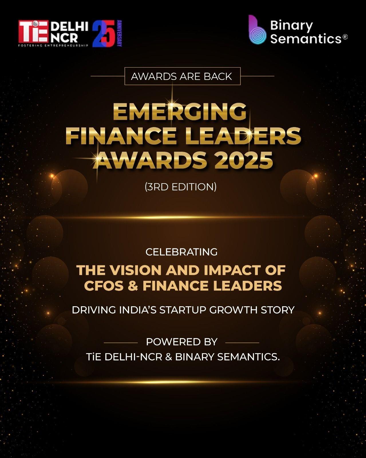 Tie Delhi-NCR & Binary Semantics Unveil The 3Rd Edition Of Emerging Finance Leader Awards Tie Delhi-NCR & Binary Semantics Unveil The 3Rd Edition Of Emerging Finance Leader Awards