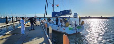 IASV Triveni Completes First Leg Of Global Expedition, Reaches Australia IASV Triveni Completes First Leg Of Global Expedition, Reaches Australia