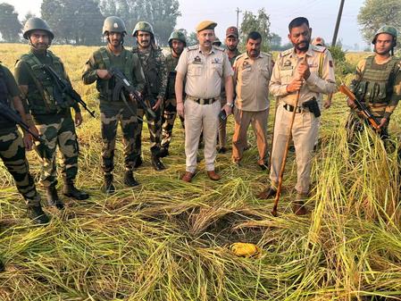 Pakistani Drone-Dropped Heroin Recovered From Along International Border In Jammu Pakistani Drone-Dropped Heroin Recovered From Along International Border In Jammu