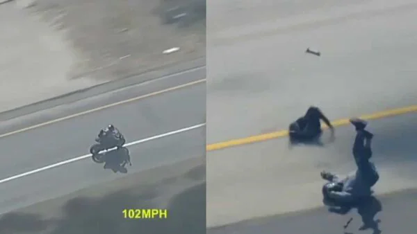 California Shooting: High-Speed Chase Ends In Dramatic Crash As Suspect Flees After Firing At Sheriff's Deputy - Video California Shooting: High-Speed Chase Ends In Dramatic Crash As Suspect Flees After Firing At Sheriff's Deputy - Video