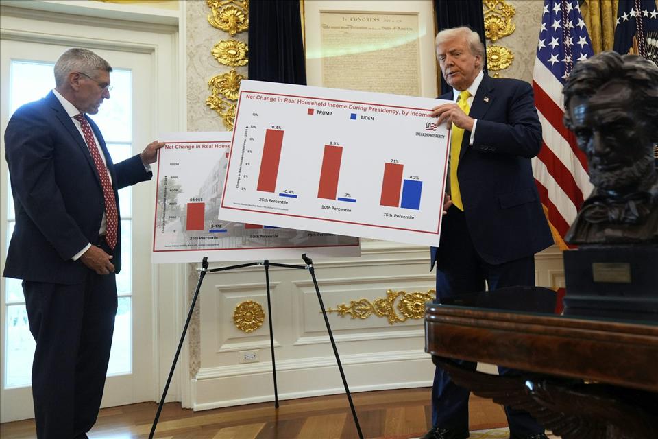 Trump's 'Golden Age' Economic Message Undercut By His Desire For Much Lower Interest Rates  Which Typically Signal A Weak Jobs Market President Donald Trump has said he believes the U.S. economy has entered a ‘golden age’ on his watch.          AP Photo/Mark Schiefelbein