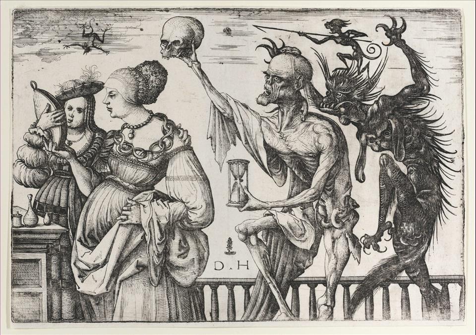 What's The Difference Between Ghosts And Demons? Books, Folklore And History Reflect Society's Supernatural Beliefs ‘Death and the Devil Surprising Two Women,’ circa 1515.        Daniel Hopfer/The Elisha Whittelsey Collection via The Met