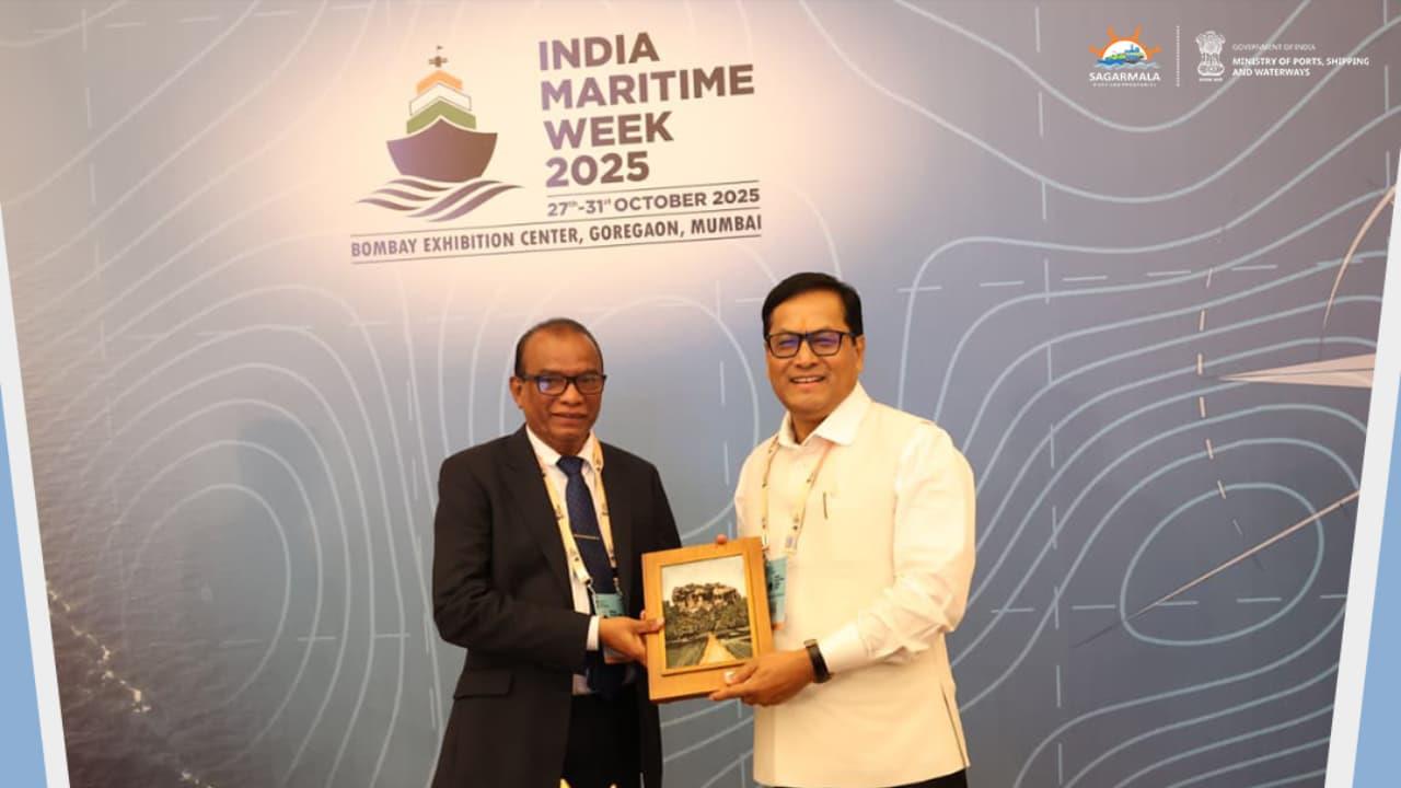 India, Sri Lanka Discuss New Ferry Route Between Rameswaramtalaimannar At India Maritime Week India, Sri Lanka Discuss New Ferry Route Between Rameswaramtalaimannar At India Maritime Week