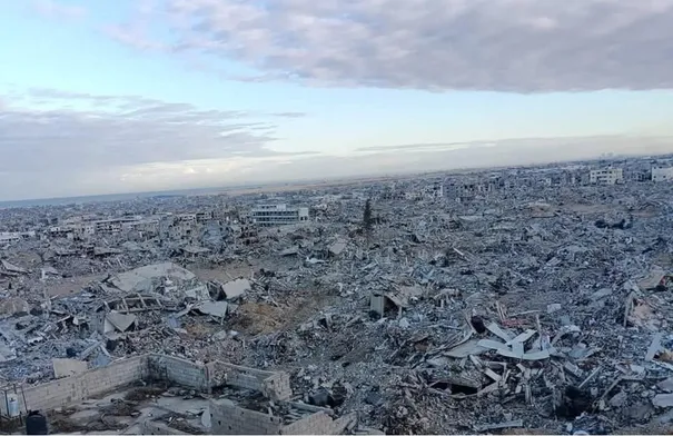 الاحتلال ينسف مبانٍ شمالي رفح الاحتلال ينسف مبانٍ شمالي رفح