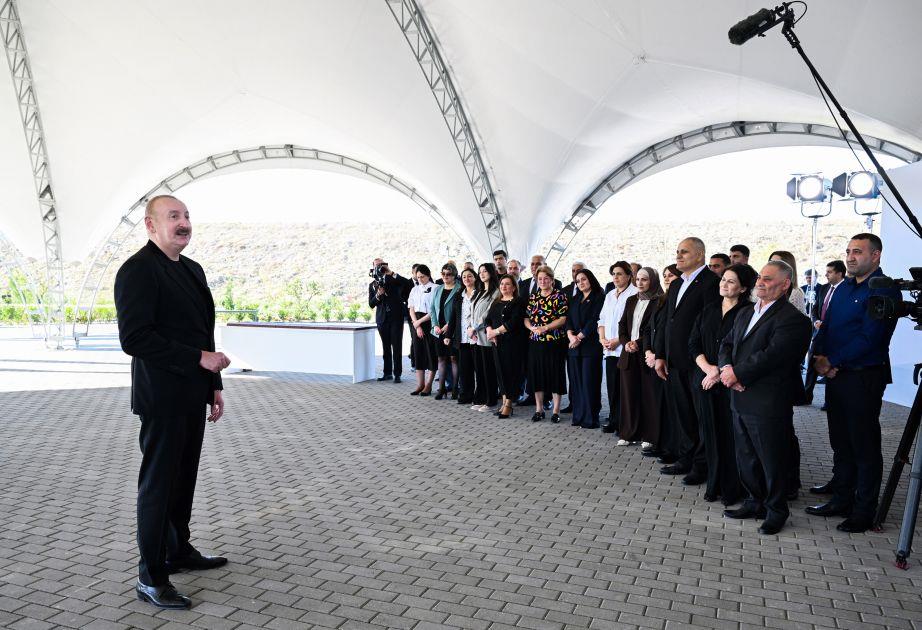 President Ilham Aliyev Presented Keys To Apartments To Residents Of Mammadbayli And Aghali Villages In Zangilan President Ilham Aliyev Presented Keys To Apartments To Residents Of Mammadbayli And Aghali Villages In Zangilan