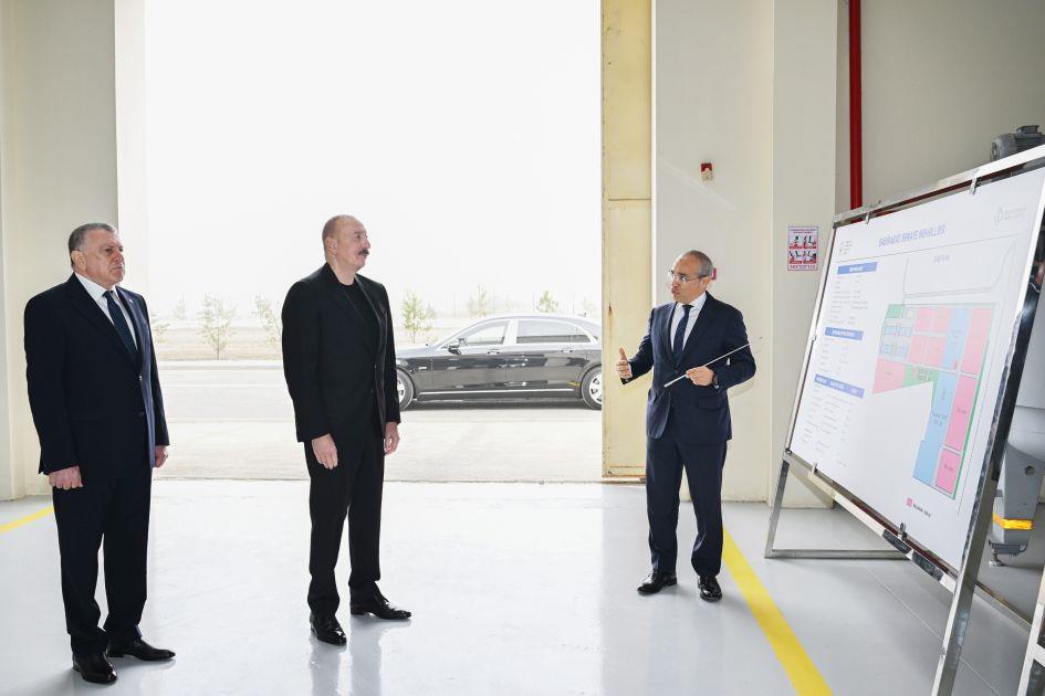 President Ilham Aliyev Visits Agrochemical Production Facility In Sabirabad President Ilham Aliyev Visits Agrochemical Production Facility In Sabirabad