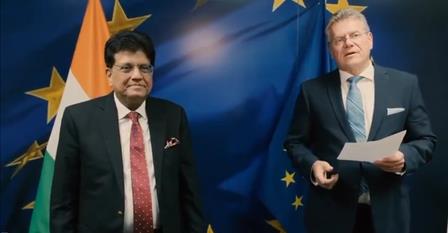 India, EU Hold 'Intense But Very Productive Talks' On Mutually Beneficial FTA India, EU Hold 'Intense But Very Productive Talks' On Mutually Beneficial FTA