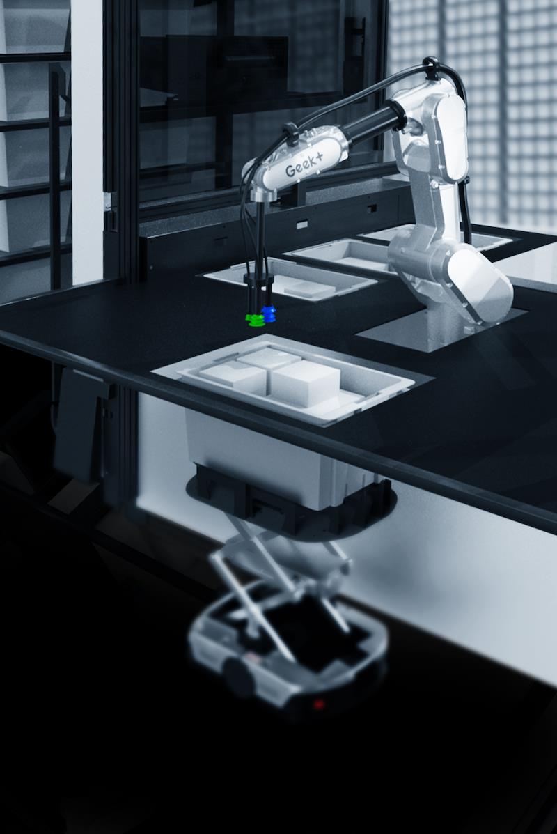 Geekplus Unveils Robot Arm Picking Station To Enable Fully Unmanned Warehouses Geekplus Unveils Robot Arm Picking Station To Enable Fully Unmanned Warehouses