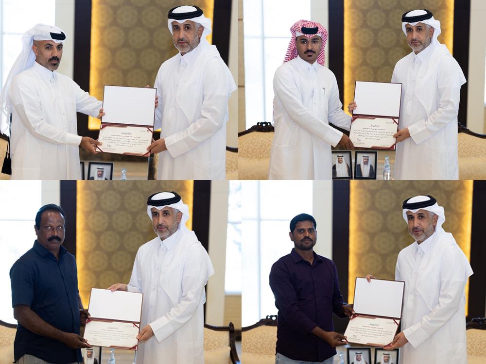 Minister Of State For Interior Affairs Honours Citizens, Residents For Aiding Authorities During Al Wakrah Port Boat Fire Minister Of State For Interior Affairs Honours Citizens, Residents For Aiding Authorities During Al Wakrah Port Boat Fire