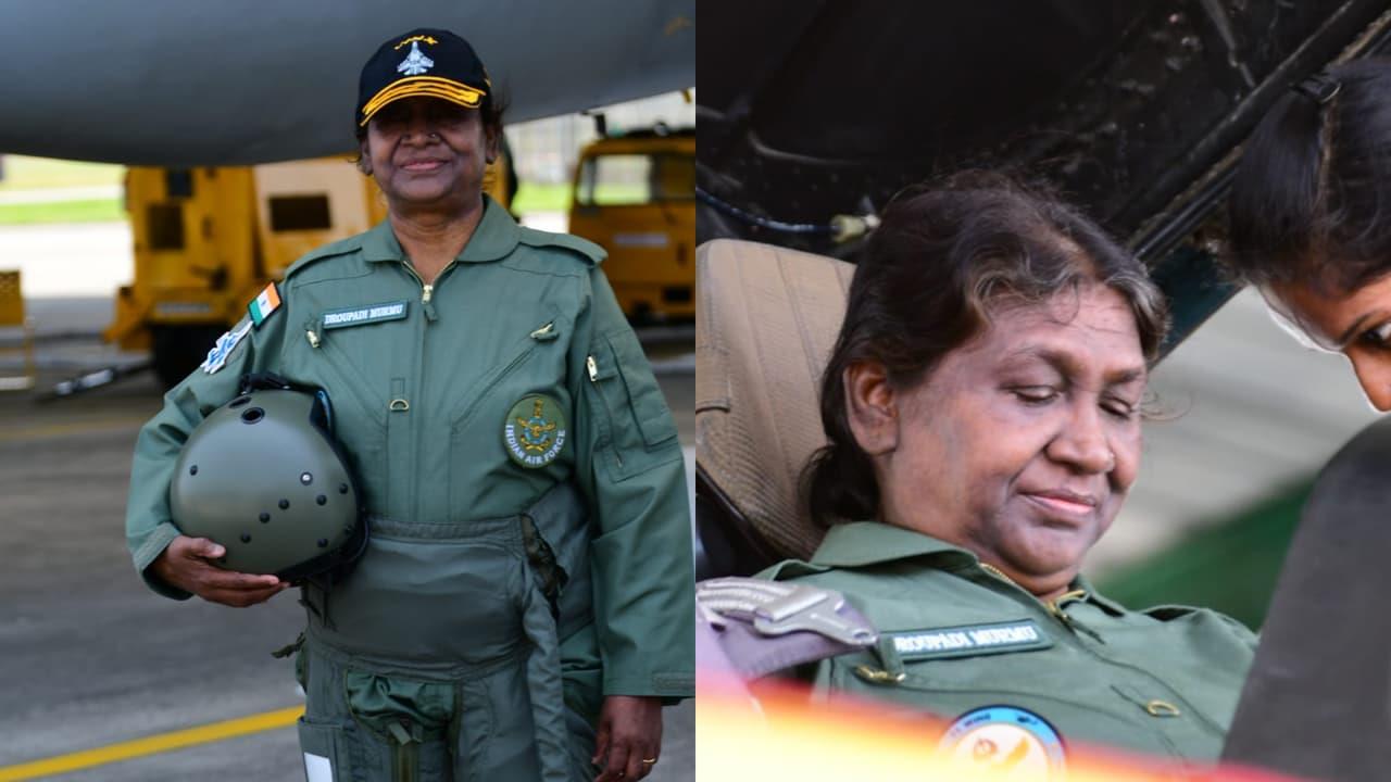 President Droupadi Murmu Takes Sortie In Rafale Fighter Jet From Ambala Airbase (WATCH) President Droupadi Murmu Takes Sortie In Rafale Fighter Jet From Ambala Airbase (WATCH)