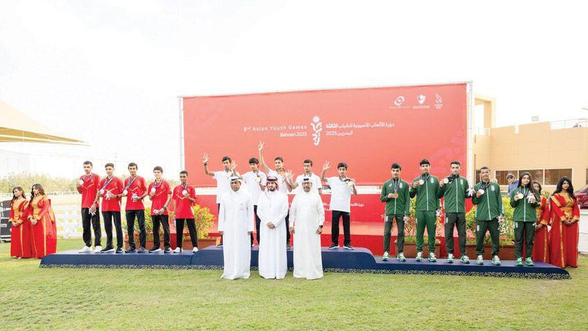13 ميدالية ملونة للبحرين في دورة الألعاب الآسيوية الثالثة للشبابالبحرين تحتل المركز الثاني عربيا.. وتتويج منتخب القدرة بالفضية 13 ميدالية ملونة للبحرين في دورة الألعاب الآسيوية الثالثة للشبابالبحرين تحتل المركز الثاني عربيا.. وتتويج منتخب القدرة بالفضية