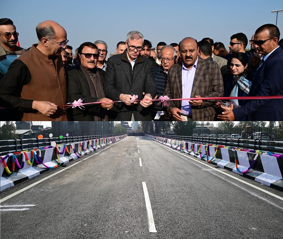 CM Omar Inaugurates Noor Jahan Bridge At Qamarwari CM Omar Inaugurates Noor Jahan Bridge At Qamarwari
