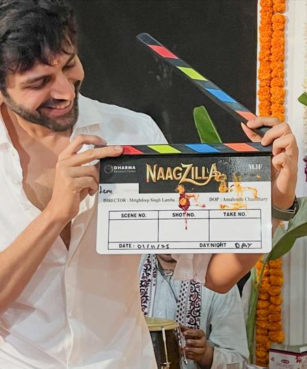 Kartik Aaryan Celebrates First Day Of 'Naagzilla' Shoot, Marks One Year Of 'Bhool Bhulaiyaa 3' Kartik Aaryan Celebrates First Day Of 'Naagzilla' Shoot, Marks One Year Of 'Bhool Bhulaiyaa 3'