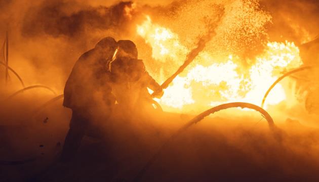 Fire Breaks Out At Gas Production Facility In Poltava Region Due To Russian Attack Fire Breaks Out At Gas Production Facility In Poltava Region Due To Russian Attack