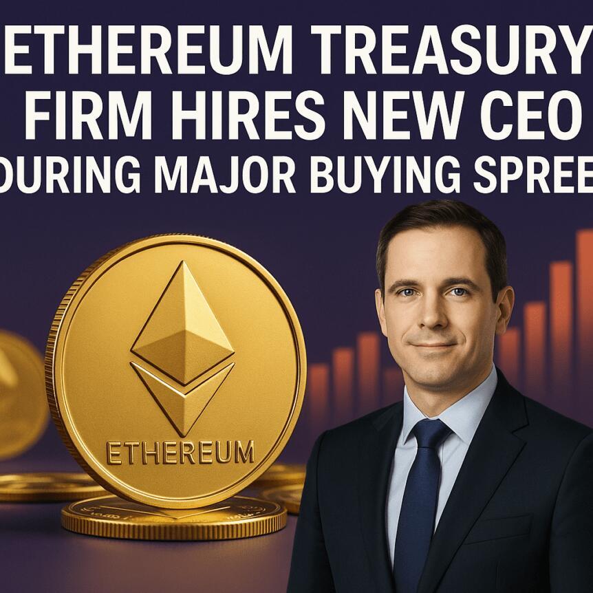 Ethereum Treasury Firm Hires New CEO During Major Buying Spree