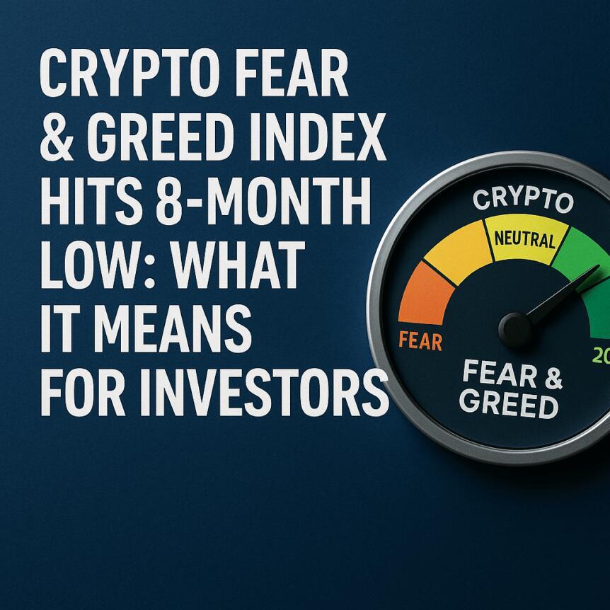 Crypto Fear & Greed Index Hits 8-Month Low: What It Means For Investors