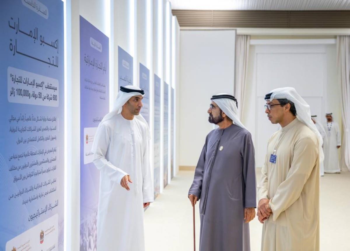 محمد بن راشد يطلق برنامجاً اقتصادياً دولياً لتعزيز مكانة الإمارات العالمية في التجارة الخارجية