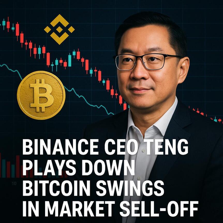 Binance CEO Teng Plays Down Bitcoin Swings In Market Sell-Off