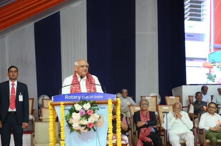 Gujarat CM Lays Foundation Stone For Multi-Speciality Hospital In Unjha