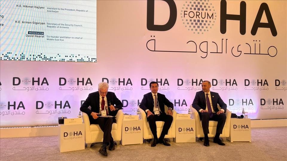 Azerbaijani, Armenian Officials Participate In Panel Discussion In Qatar (PHOTO)