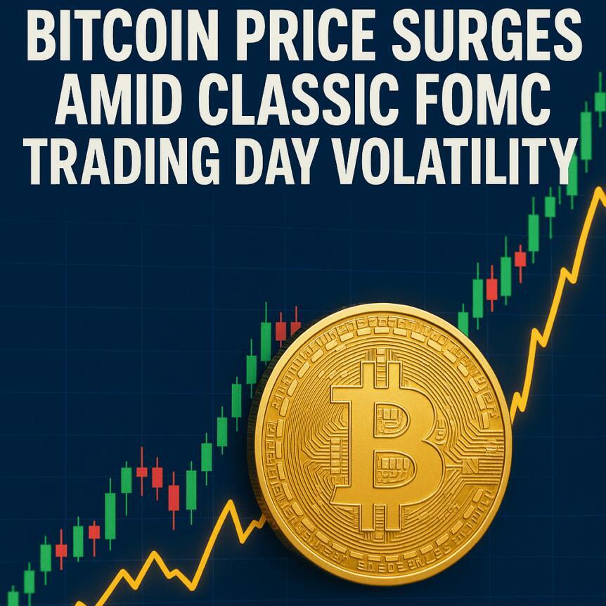 Bitcoin Price Surges Amid Classic FOMC Trading Day Volatility