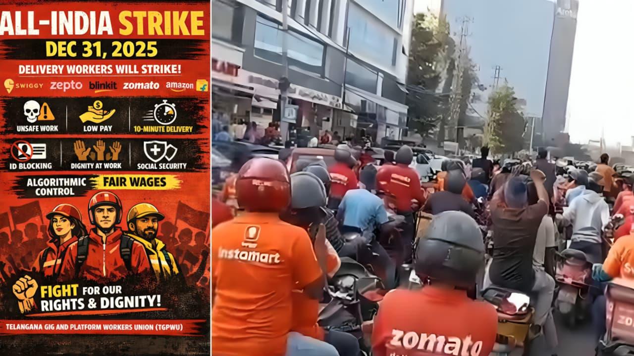 Swiggy, Zomato Boost Incentives Amid India's Gig Worker Strike, Year-End Rush