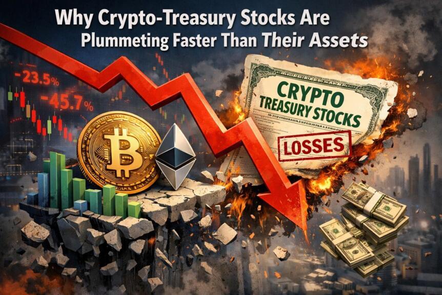 Why Crypto-Treasury Stocks Are Plummeting Faster Than Their Assets