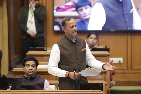 Delhi Minister Ravinder Indraj Singh Moves Vote Of Thanks In LG's Address
