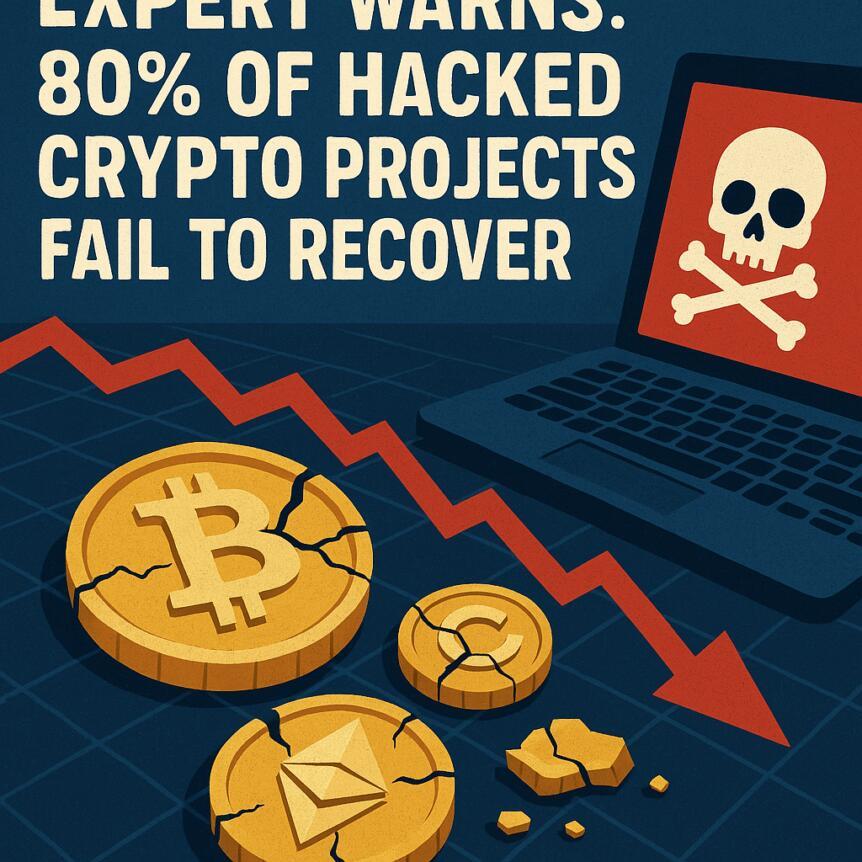 Expert Warns: 80% Of Hacked Crypto Projects Fail To Recover