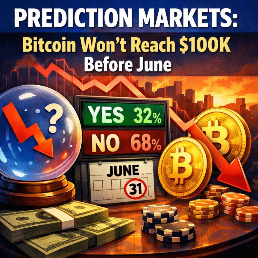 Prediction Markets: Bitcoin Won't Reach $100K Before June