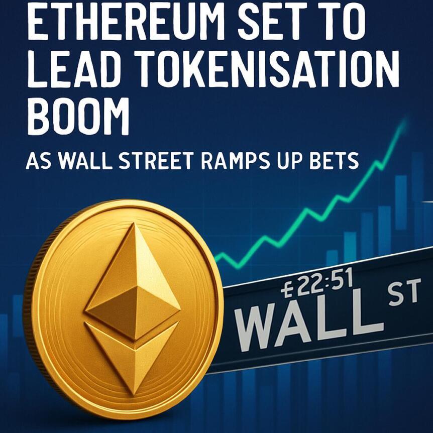 Ethereum Set To Lead Tokenisation Boom As Wall Street Ramps Up Bets