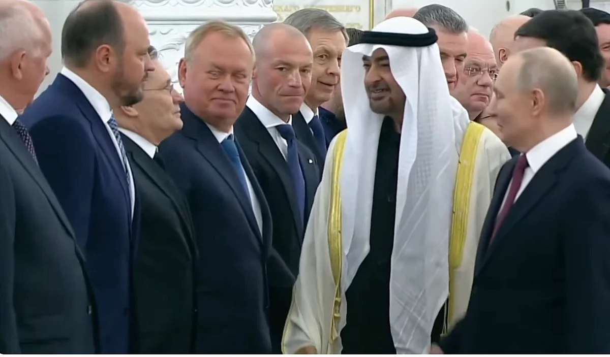 UAE President Arrives In Moscow On Official Visit, Meets Putin