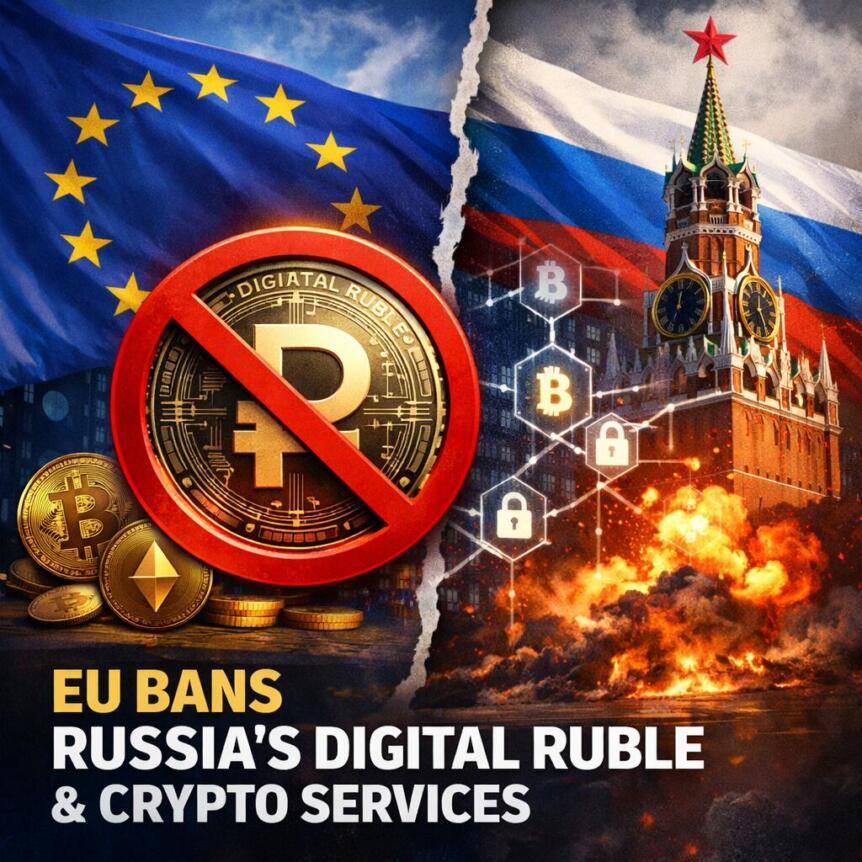 EU Moves To Ban Russia's Digital Ruble And Crypto Services In New Sanctions