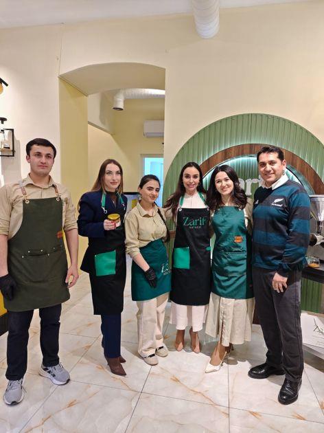 Leyla And Alena Aliyeva Visit Female Entrepreneur's Healthy Food Brand In Ganja