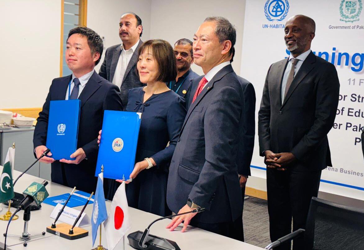 Japan, UN-Habitat Sign Agreement To Restore Disaster-Hit Schools In KP