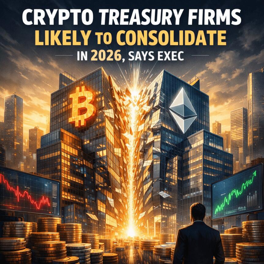 Crypto Treasury Firms Likely To Consolidate In 2026, Says Exec