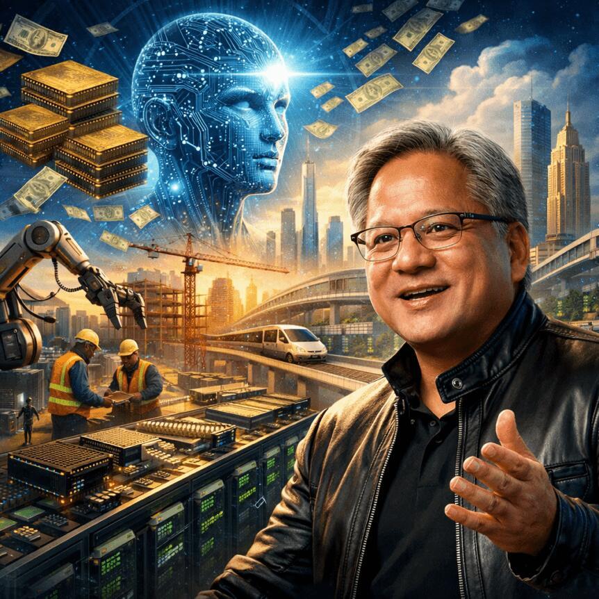 Nvidia's Huang: AI Will Boost Jobs Trillions In Infrastructure