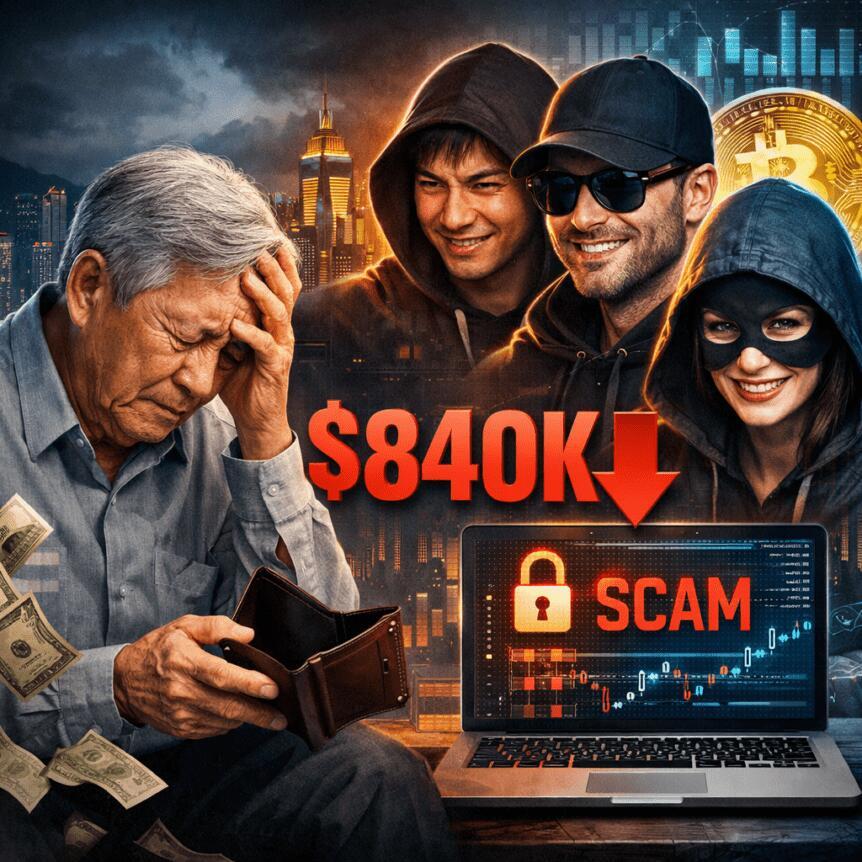 Hong Kong Retiree Loses $840K To Trio Of Crypto-Expert Scammers