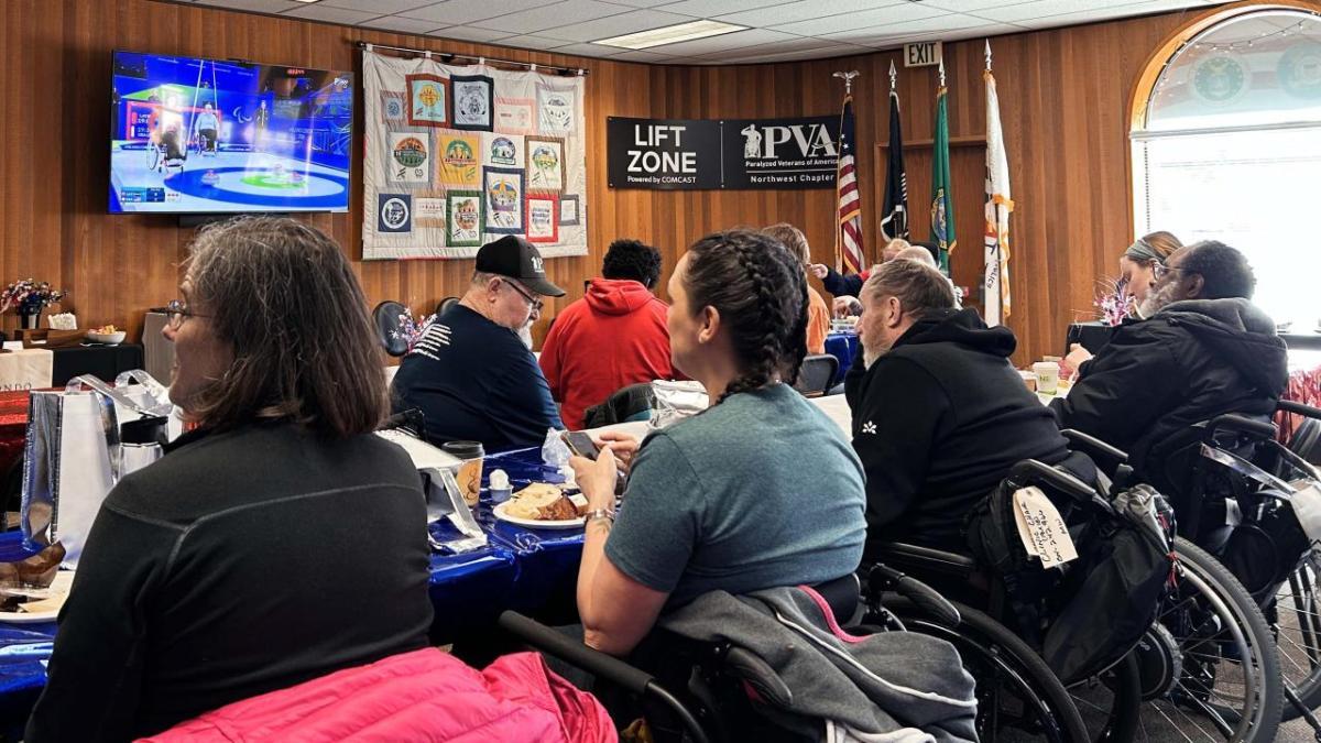 Comcast And Seattle Sports Commission Bring Team USA Spirit To Veterans In Burien